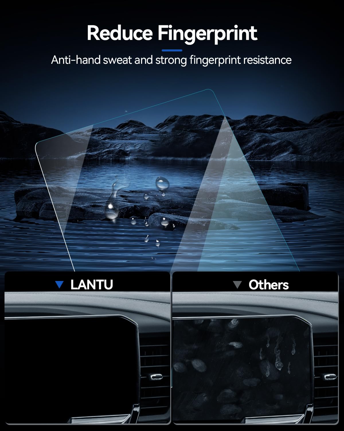 Lantu 2 Pack Silverado Screen Protector For 2022 2024 Gmc Sierra&Chevrolet Silverado 1500&2024 Chevy Silverado/Sierra 2500Hd 350