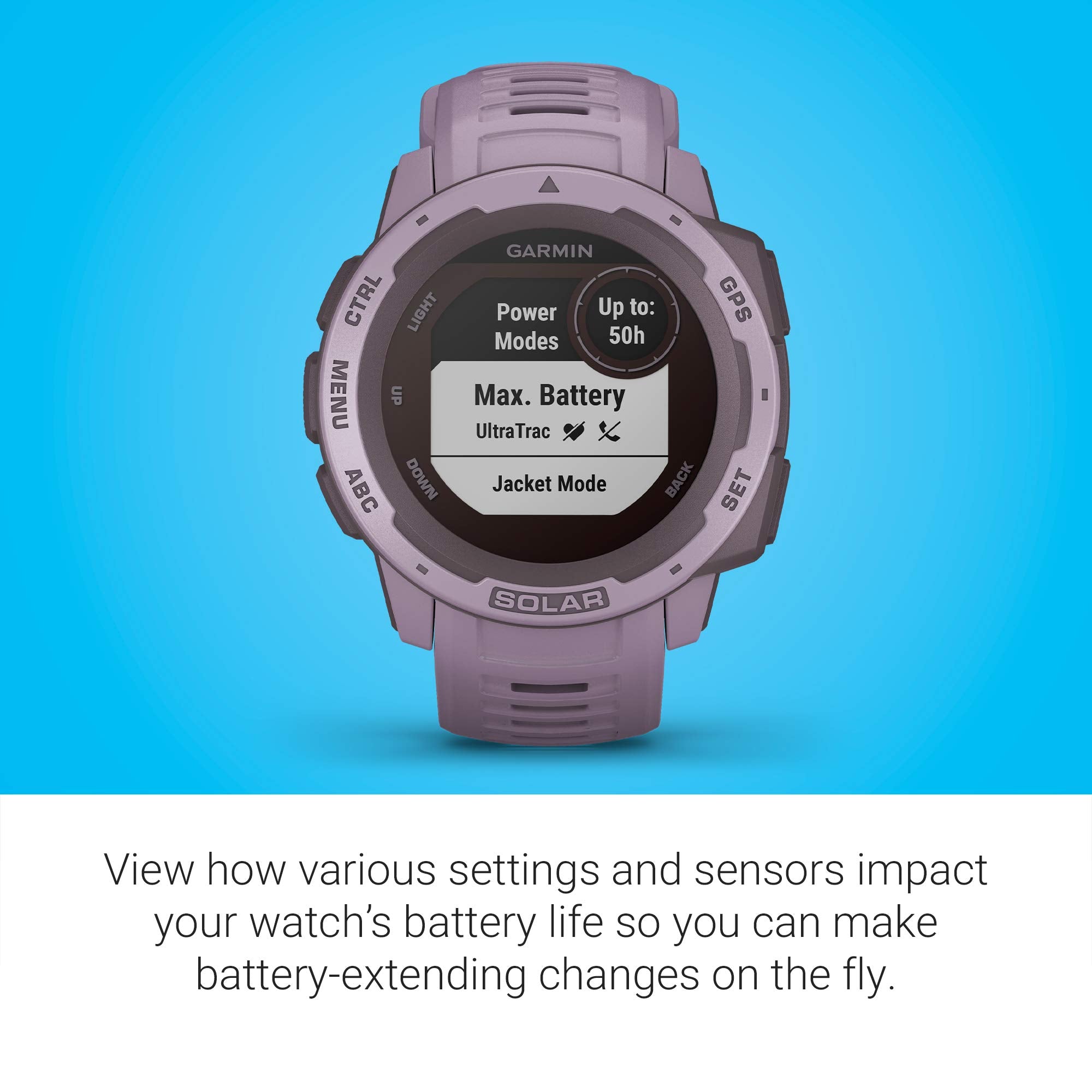 Garmin Instinct Solar, Rugged Outdoor Smartwatch With Solar Charging Capabilities, Built-In Sports Apps And Health Monitoring, O