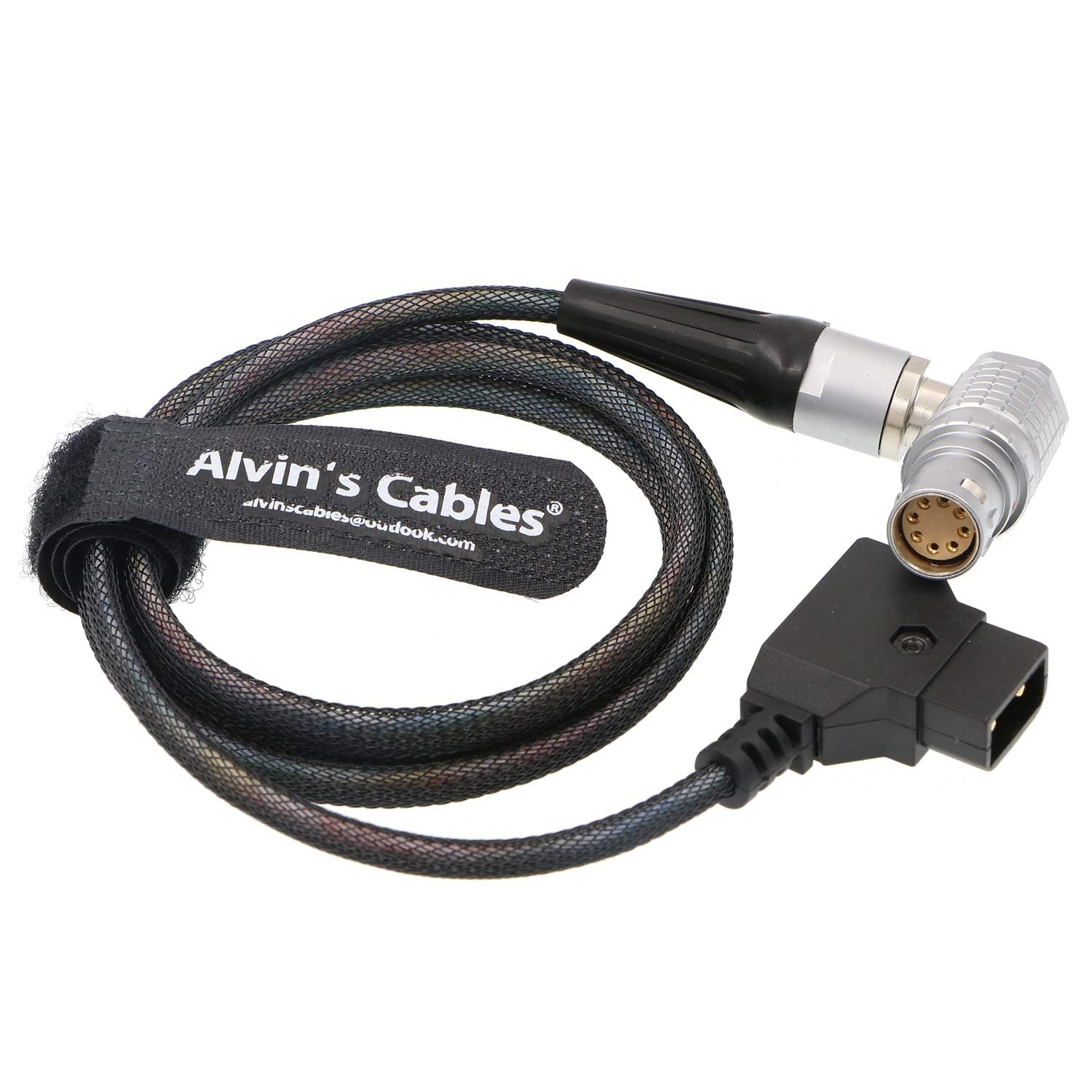 Alvin'S Cables Arri Alexa Mini Camera Flexible Light Power Cable 8 Pin Right Angle To D Tap