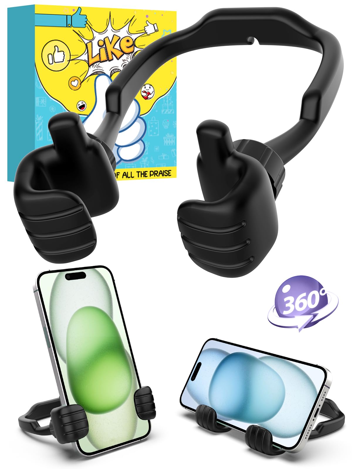 Stocking Stuffers For Teens Boys Adults Kids Gifts For Men Women Christmas: Thumbs Up Lazy Phone Stand Cell Phone Holder Stand G
