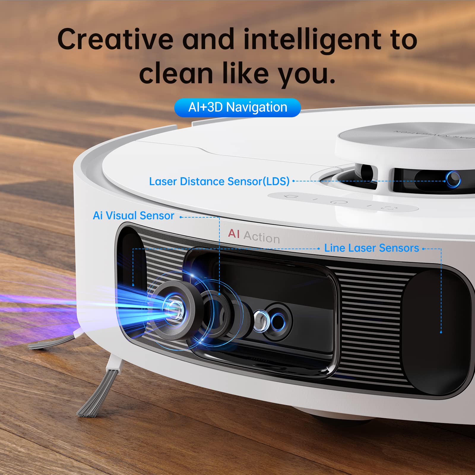 Dreame L10S Ultra Robot Vacuum And Mop Combo, Auto Mop Cleaning And Drying, Self Refilling And Self Emptying Base For 60 Days Of