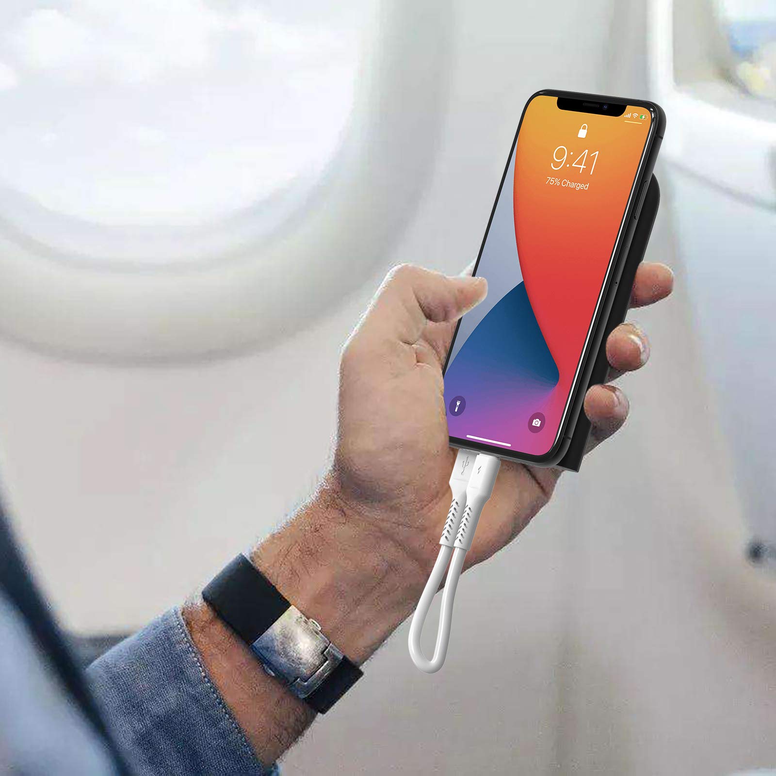 4 Inches Iphone Charger Cord Short, 5Pack Small Usb A To Lightning Cable Fast Charging Compatible With Apple Iphone 13 12 11 Pro