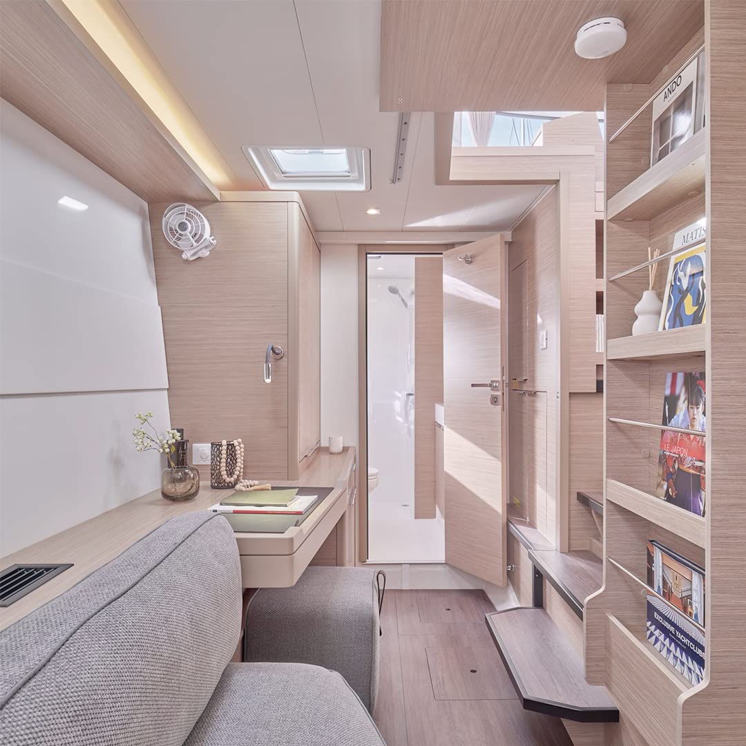 Caframo Bora. 12V Marine Fan. Direct Wire, Low Draw, 5000 Hour Motor Life. Black, 6.5    X 3.0    X 9.5