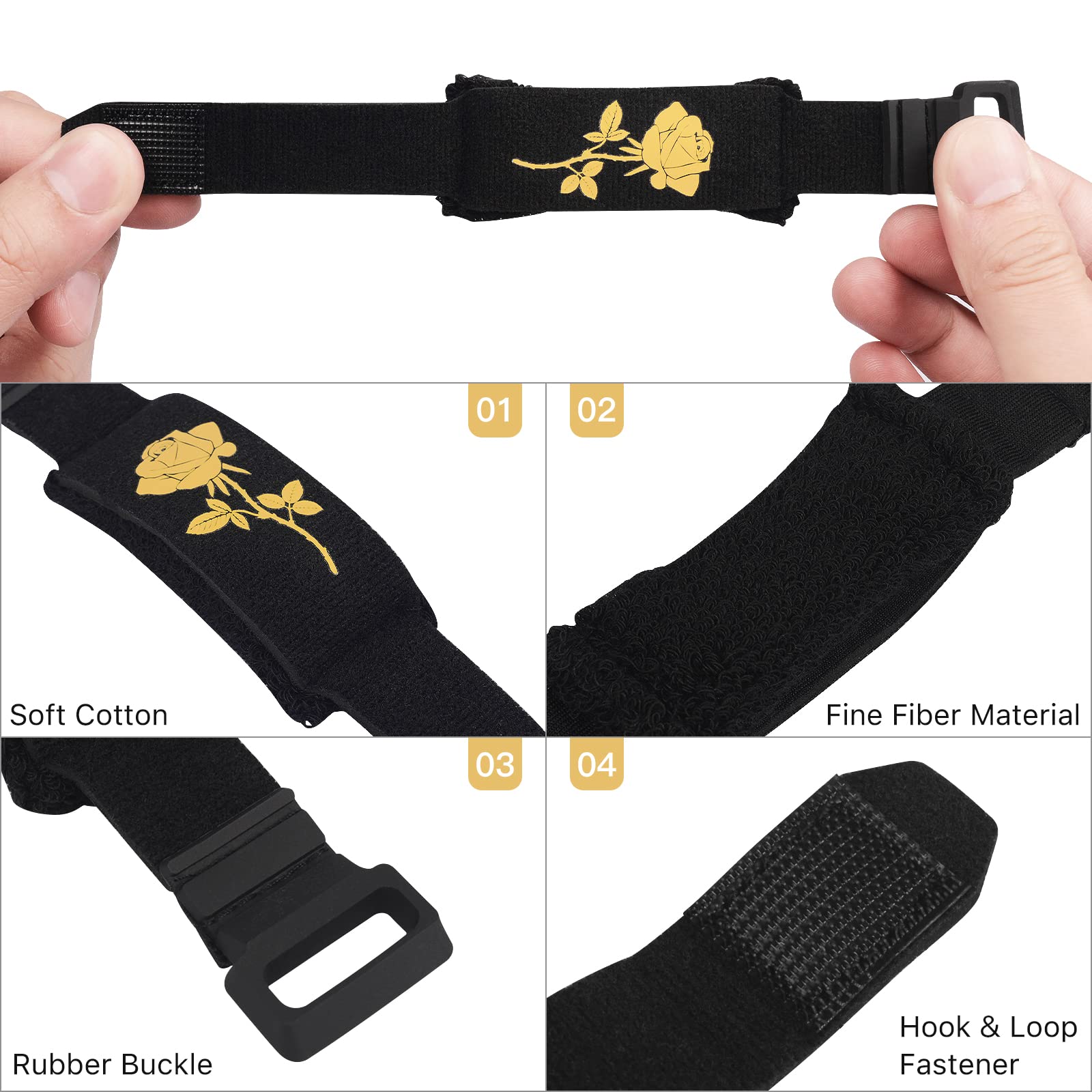 Guitar Bass String Muter Noise Reducer Dampener Universal Guitar Fretboard Muting Wraps Fit For 6 String Guitar, 4 String Bass