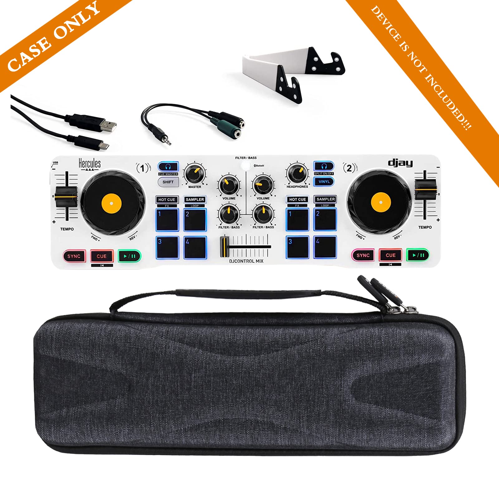Aproca Hard Storage Travel Case, For Hercules Djcontrol Mix - Bluetooth Wireless Dj Controller
