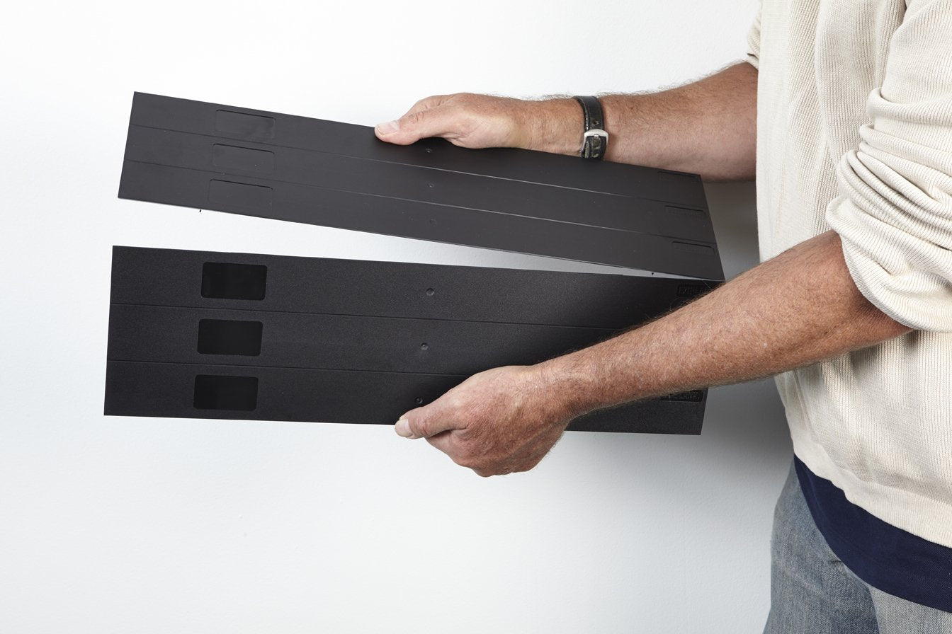 19'' Black Blanking Panels   10 Sheets Of 6U Per Carton   Easy, Tool Less Installation