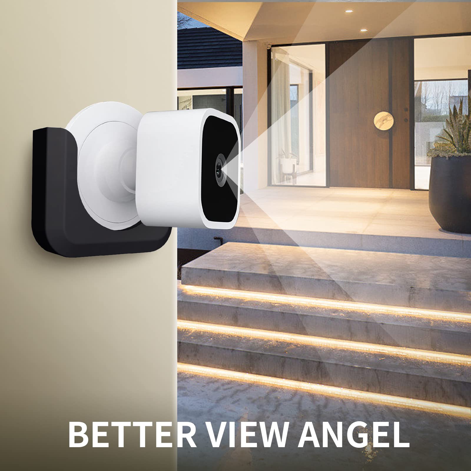 Blink Mini Mount, Strong Adhesive Durable Wall Mount Bracket Stand For Blink Mini Indoor Camera, No Drill, No Screws, Decorate D