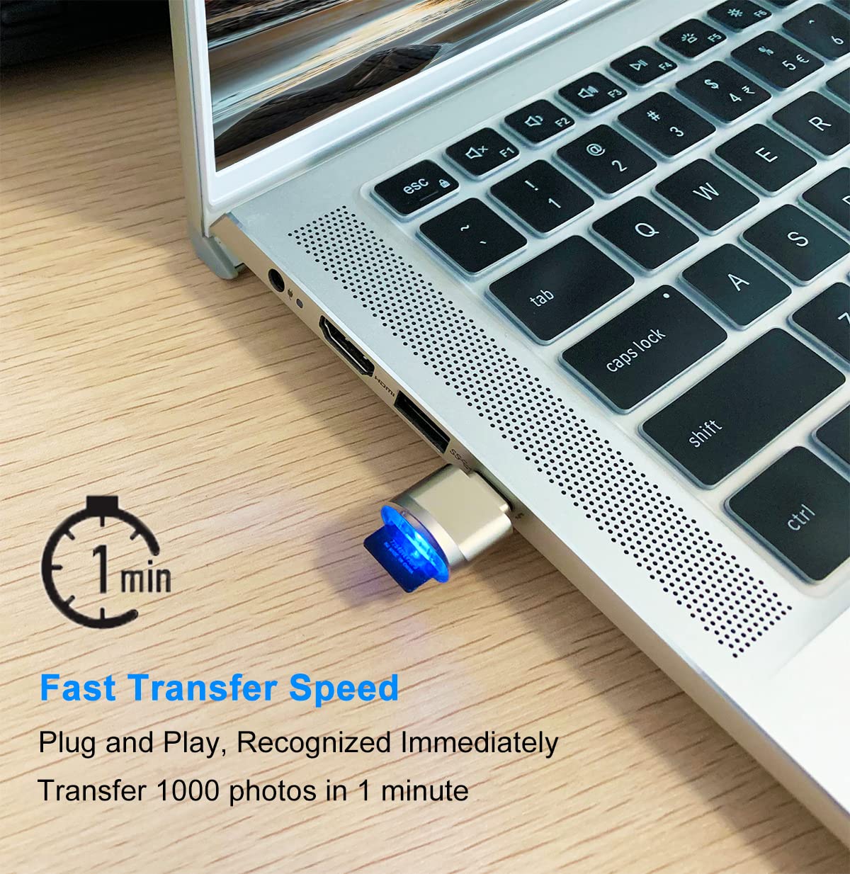 Micro Sd Card Reader, Usb C To Sd Card Reader, Type C Tf Memory Card Reader With Usb C To Usb Adapter, Mepsies Usb Otg Card Read