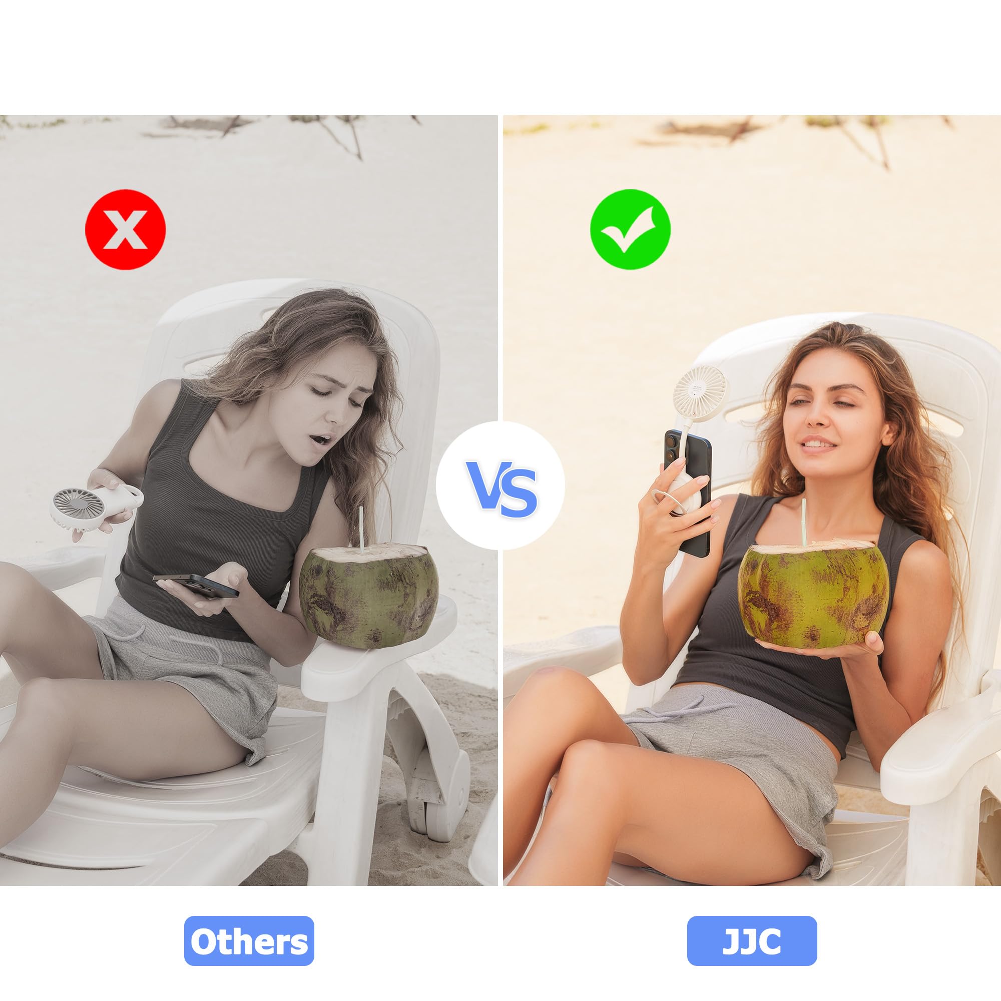 Magnetic Cell Phone Fan,3 Speeds Mini Personal Fan With Flexible Angle Design & Phone Ring,Usb Desk Fan For Iphone 15 14 13 12 P