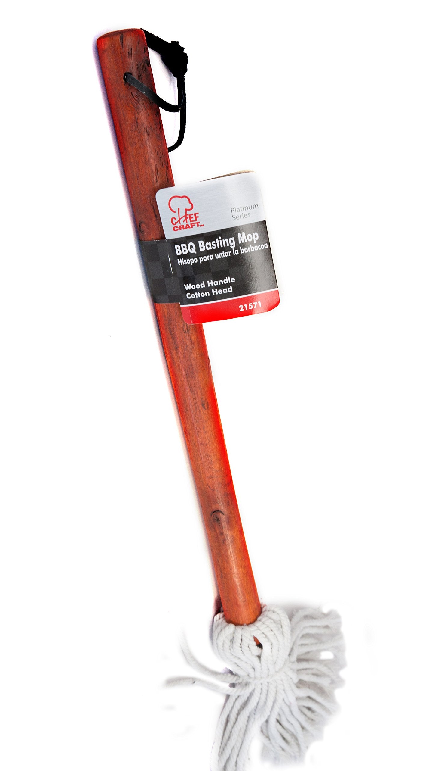 Chef Craft 21571 2Pk 1 Bbq Basting Mop, 2 Pack, White