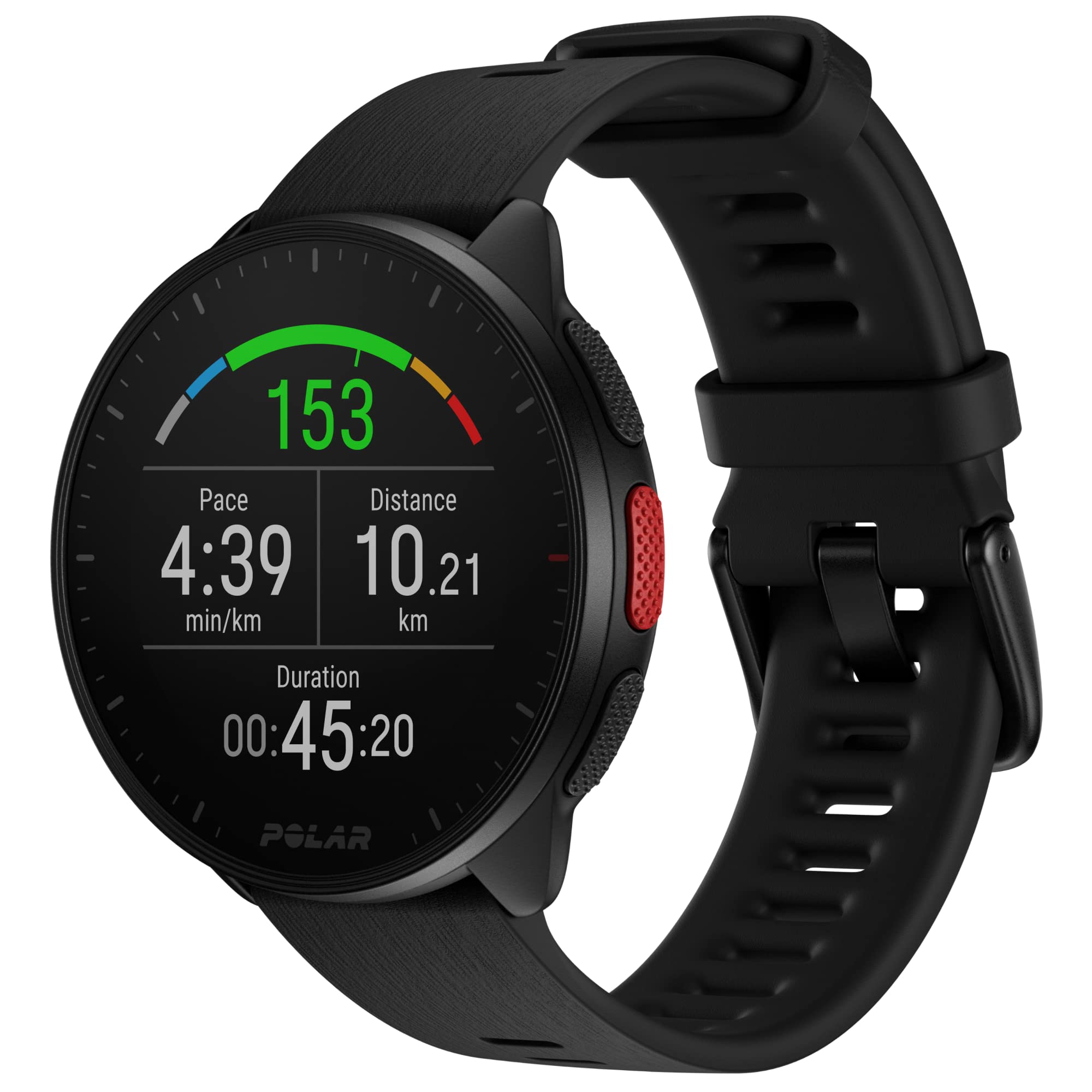 Polar Pacer Ultra Light Gps Fitness Tracker Smartwatch For Runners; S L, For Men Or Women, Black