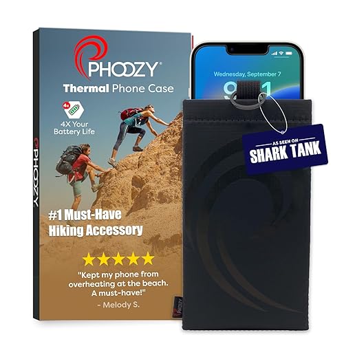 Phoozy Apollo Ii Thermal Phone Case With Antimicrobial Lining And Keyring Connector   Helps Prevent Overheating In The Sun, Floa