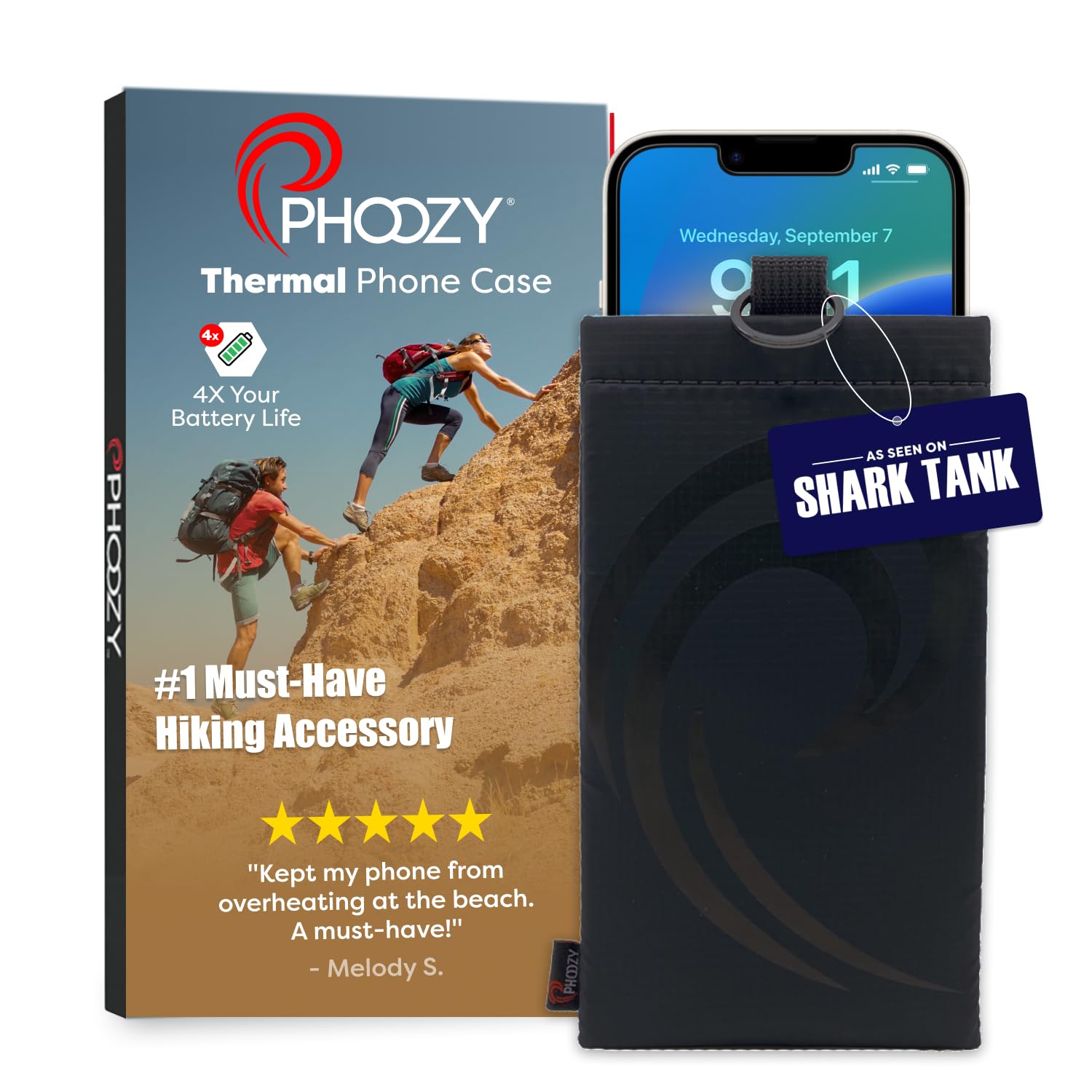 Phoozy Apollo Ii Thermal Phone Case With Antimicrobial Lining And Keyring Connector   Helps Prevent Overheating In The Sun, Floa