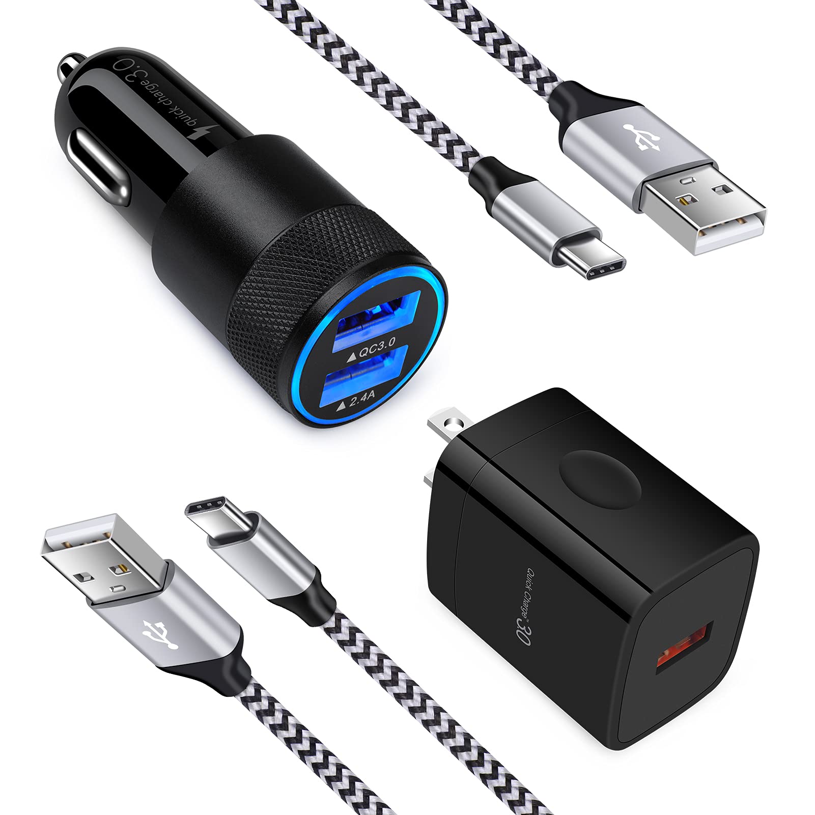 Fast Car Phone Charger for Samsung Galaxy S25 FE Edge Ultra Plus S25+ S24 FE A55 A35 A15 S24 S23 S22 S21 S20 5G FE Plus Ultra S1