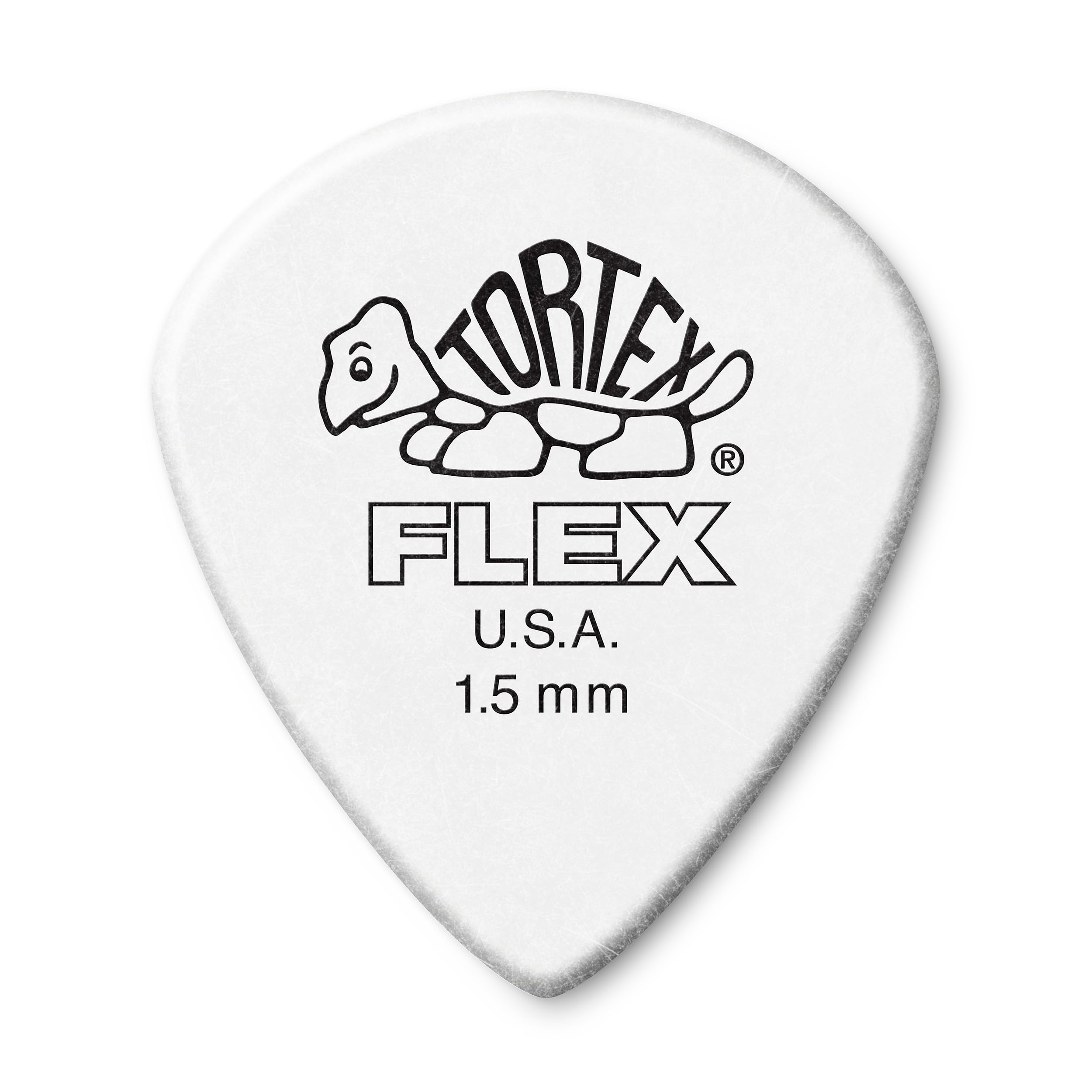 Jim Dunlop Tortex Flex Jazz Iii, 1.5Mm, White Guitar Picks (468R1.50)