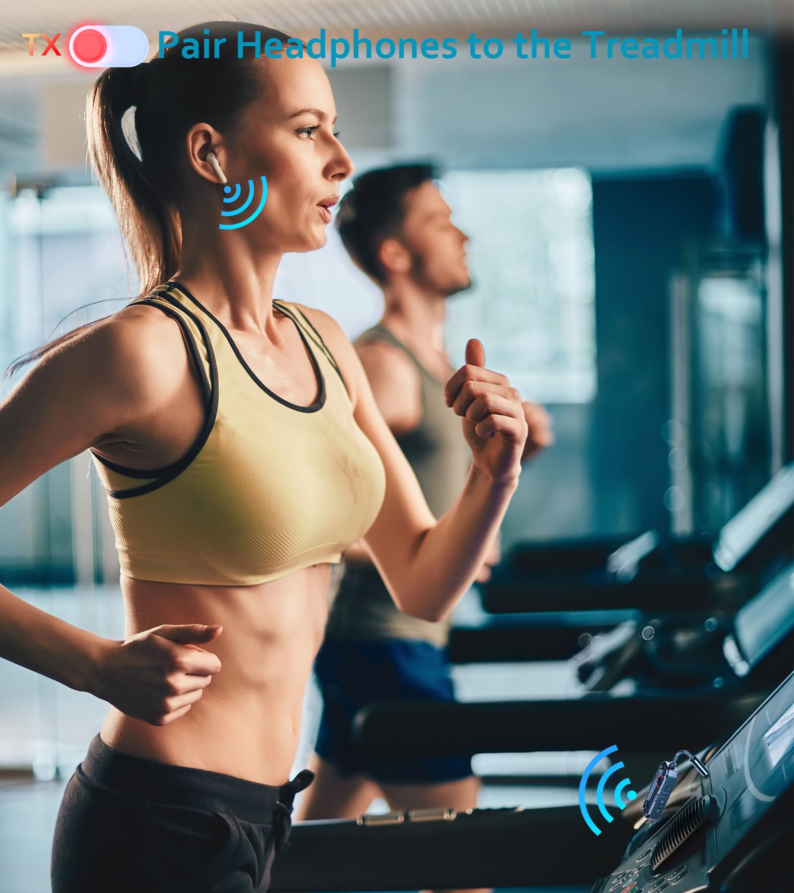 Bluetooth Transmitter Receiver Audio Adapter, Wireless Aux For 2 Headphones/Iphones, Use 3.5Mm Jack For Airplanes, Car Radio, Tvs, Pcs, Amplifiers, Home Stereos Audio Steaming, Hands Free Call