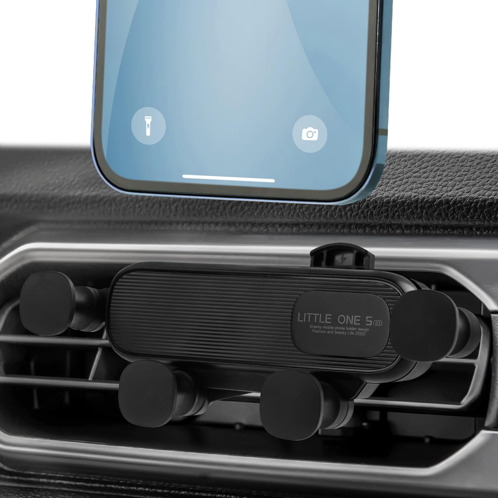 Axfee Phone Mount Holder For Car Vent, Upgrade Gravity Car Phone Holder Mount, Never Blocking Air Vent Clip Cell Phone Holder, C