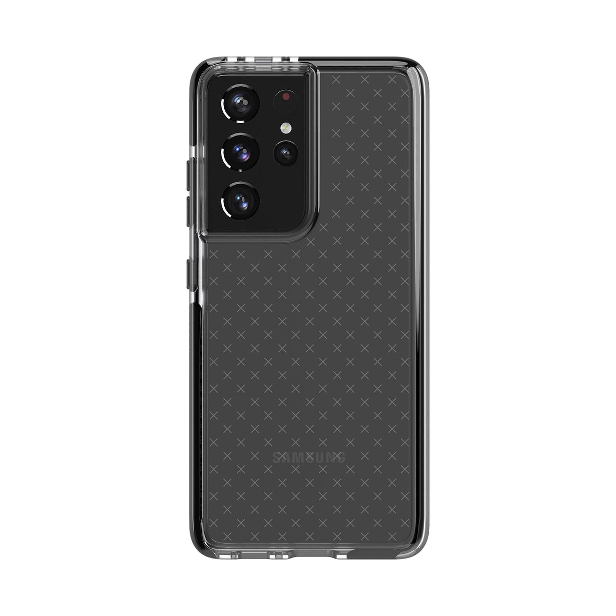 Tech21 Evo Check Phone Case For Samsung S21 Ultra 5G - 12 Ft. Drop Protection, Smokey/Black