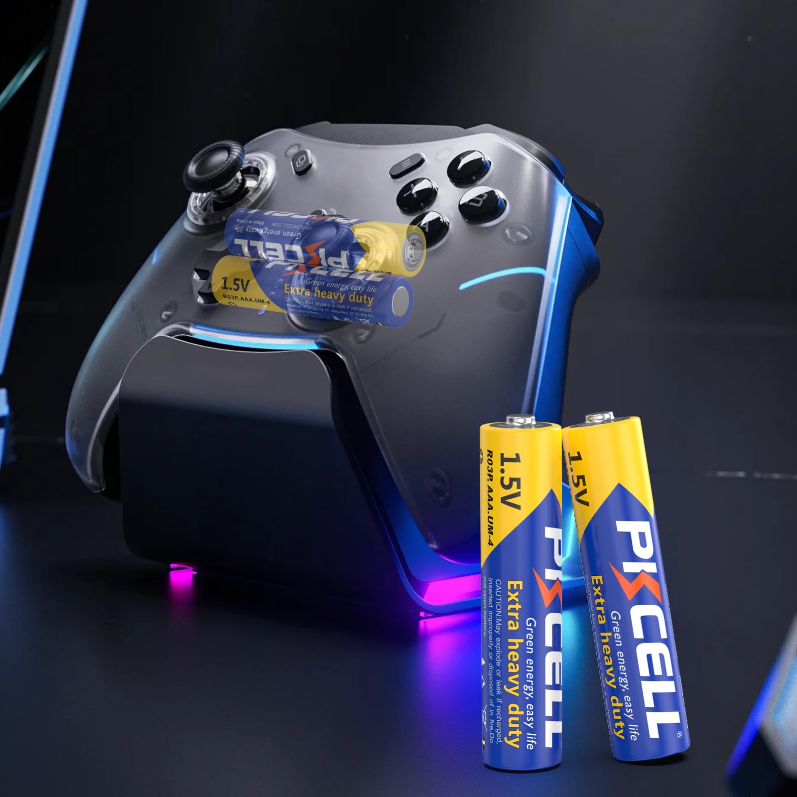 Pkcell Aa Batteries & Aaa Batteries, 40 Double A Batteries And 40 Triple A Batteries Combo Pack (80 Count), 1.5V High Performanc