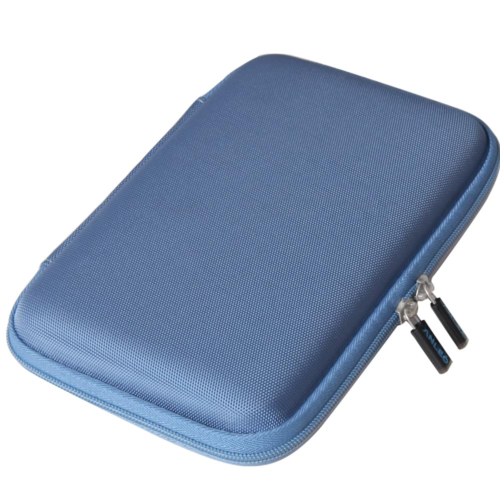 Anleo Hard Travel Case For Sandisk 500Gb / 250Gb / 1Tb / 2Tb Extreme Portable Ssd (Sky Blue, Case For 3 Hard Drives)