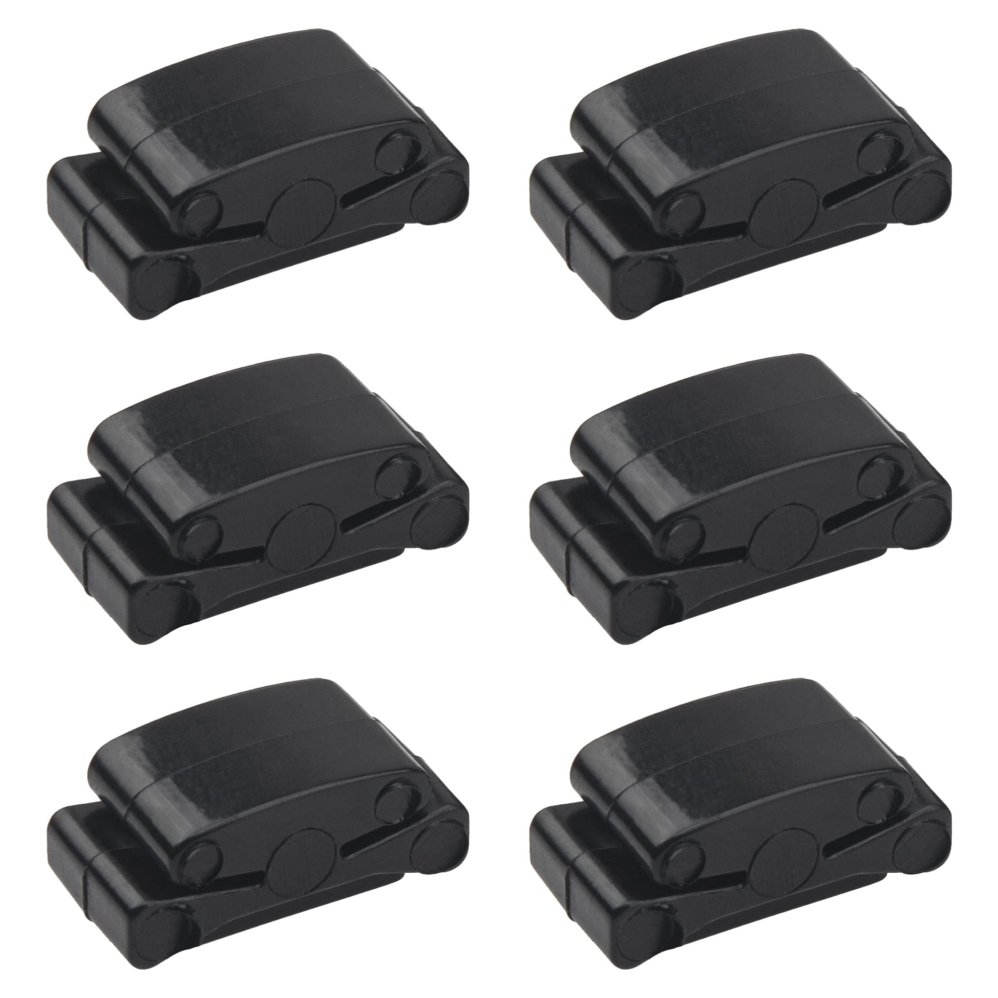 18Pcs Yootones Rubber Pick Holder, Rubber Guitar Pick Holder Fix On Headstock Compatible With Guitar Bass Ukulele (Black)