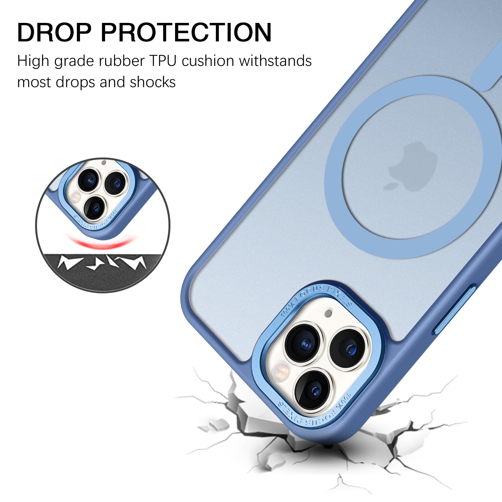 Bentoben For Iphone 11 Pro Max Magnetic Case, Iphone 11 Pro Max Phone Case[Compatible With Magsafe] Translucent Matte Shockproof