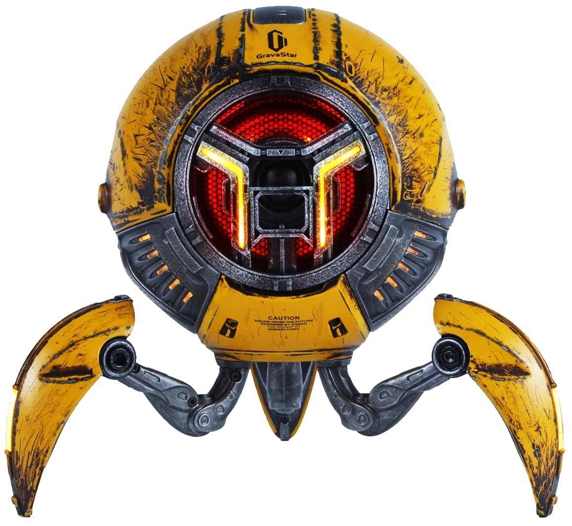 Gravastar Mars Pro Portable Bluetooth Speaker New Version, Deep Bass Loud Stereo Sound, 15H Playtime, 6 Rgb Lights, Dual Pairing