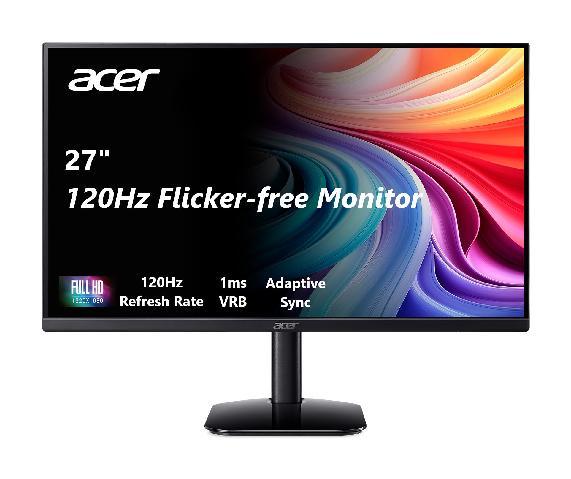 Acer Kb272 G0Bi 27'' Ips Full Hd (1920 X 1080) Gaming Office Monitor | Adaptive Sync Support (Freesync Compatible) | Up To 120Hz