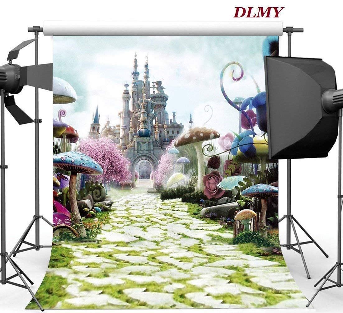 5X7Ft Alice In Wonderland Photo Backdrop Photography Background For Newborn,Baby Shower,Kid'S Birthday Party Decorations Supplies Booth Studio Props