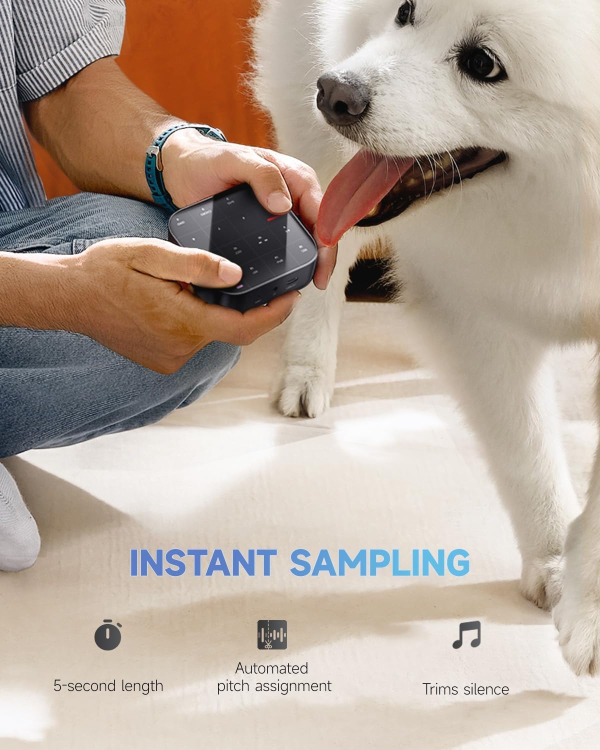 Donner Medo Bluetooth Midi Controller, Portable Groovebox | Chord, Sample, Lead, Bass, Drum | Built-In Looper And Synth | Ios, M