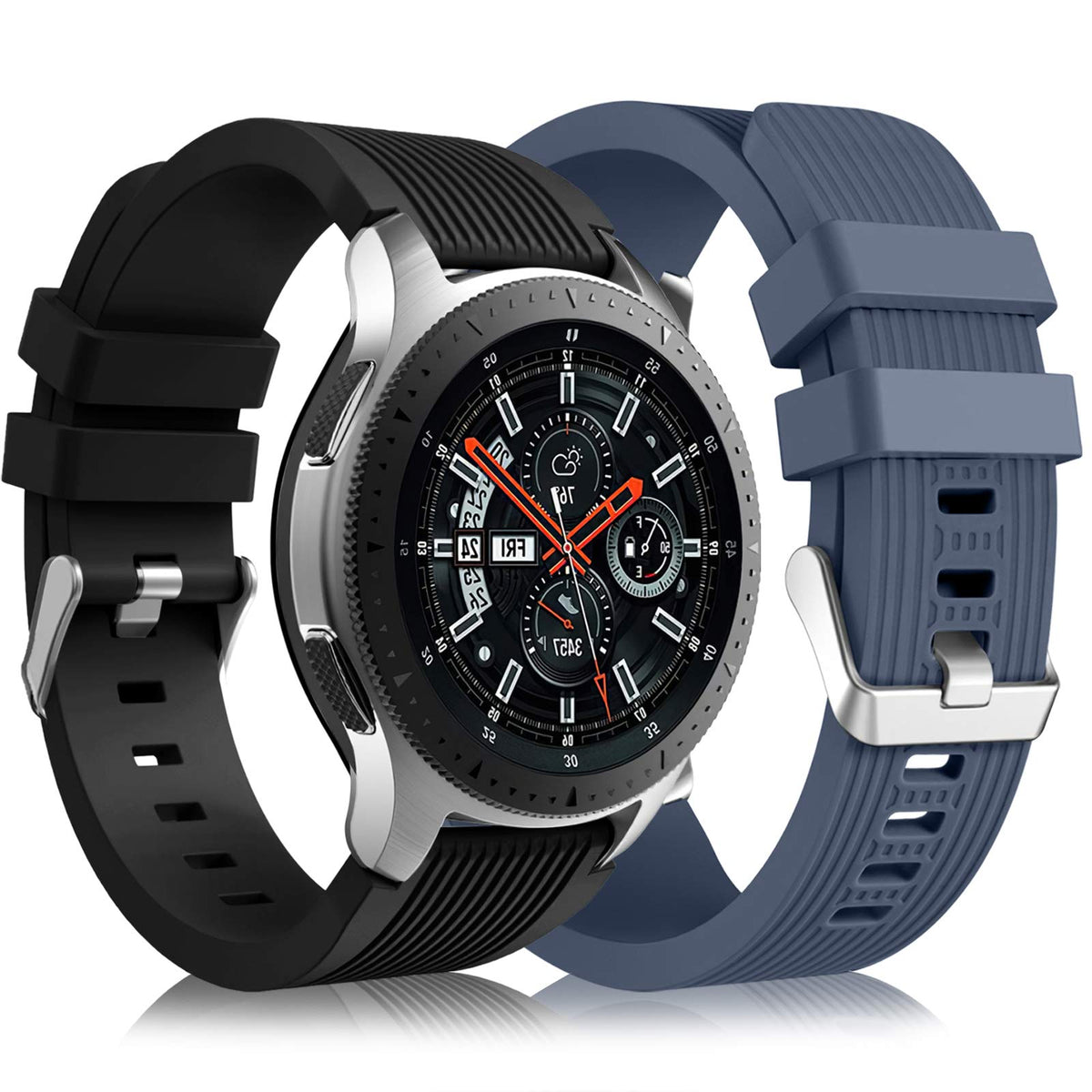 Lerobo [2 Pack Band Compatible With Samsung Galaxy Watch 3 45Mm/Galaxy Watch 46Mm Bands/Gear S3 Frontier, 22Mm Smart Watch Band 
