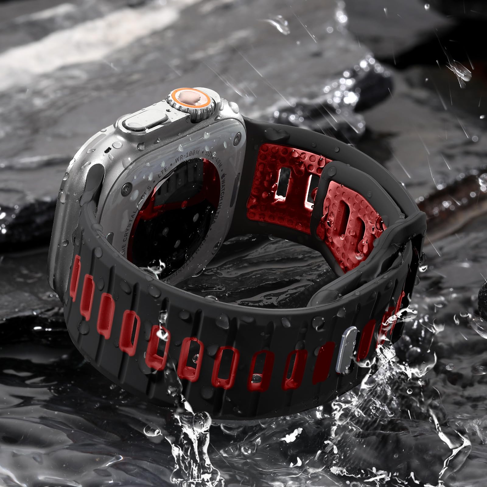 Odbeai 4 Pack Sport Bands Compatible With Apple Watch Ultra 2/Ultra Band,Compatible With Apple Watch Bands For Men 49Mm 46Mm 45M