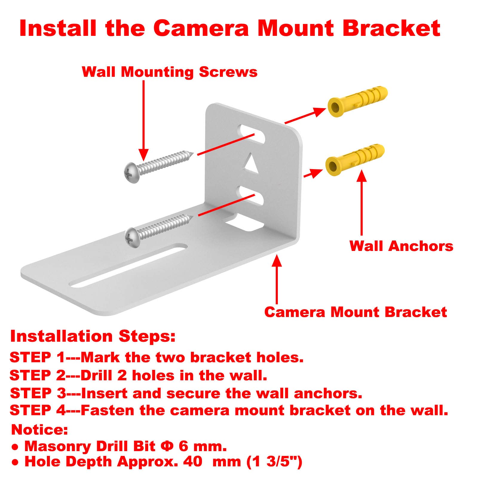 Universal Wall Mounting Brackets For Wyze Camera Pan V2, V3, And Other Indoor Cameras, Wall Mounts For Small Home Cameras, Made