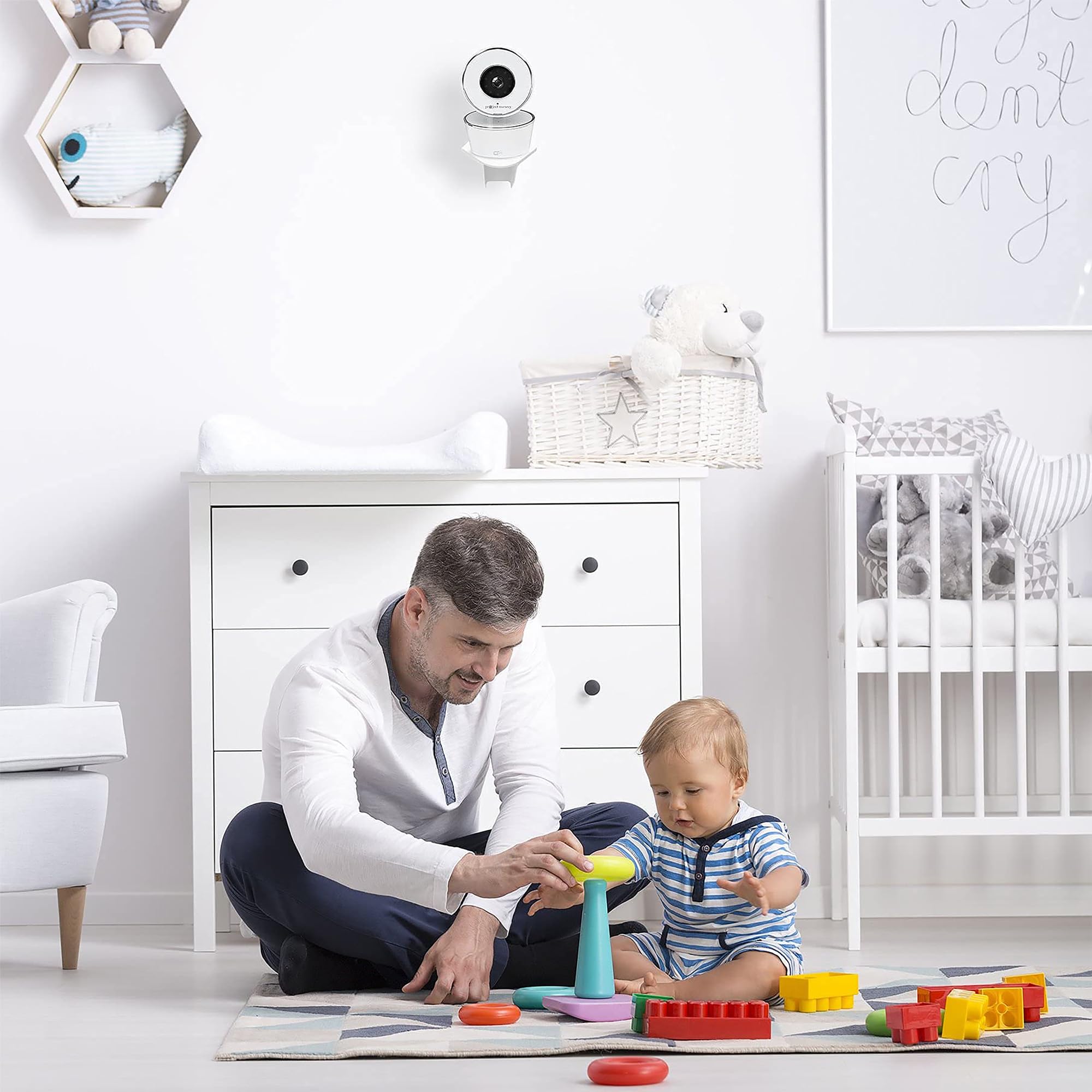 Vusee Anywhere Baby Monitor Mount - Safely Hold Baby Monitors Or Indoor Camera Shelf - Compatible With Most Baby Brands - Simple