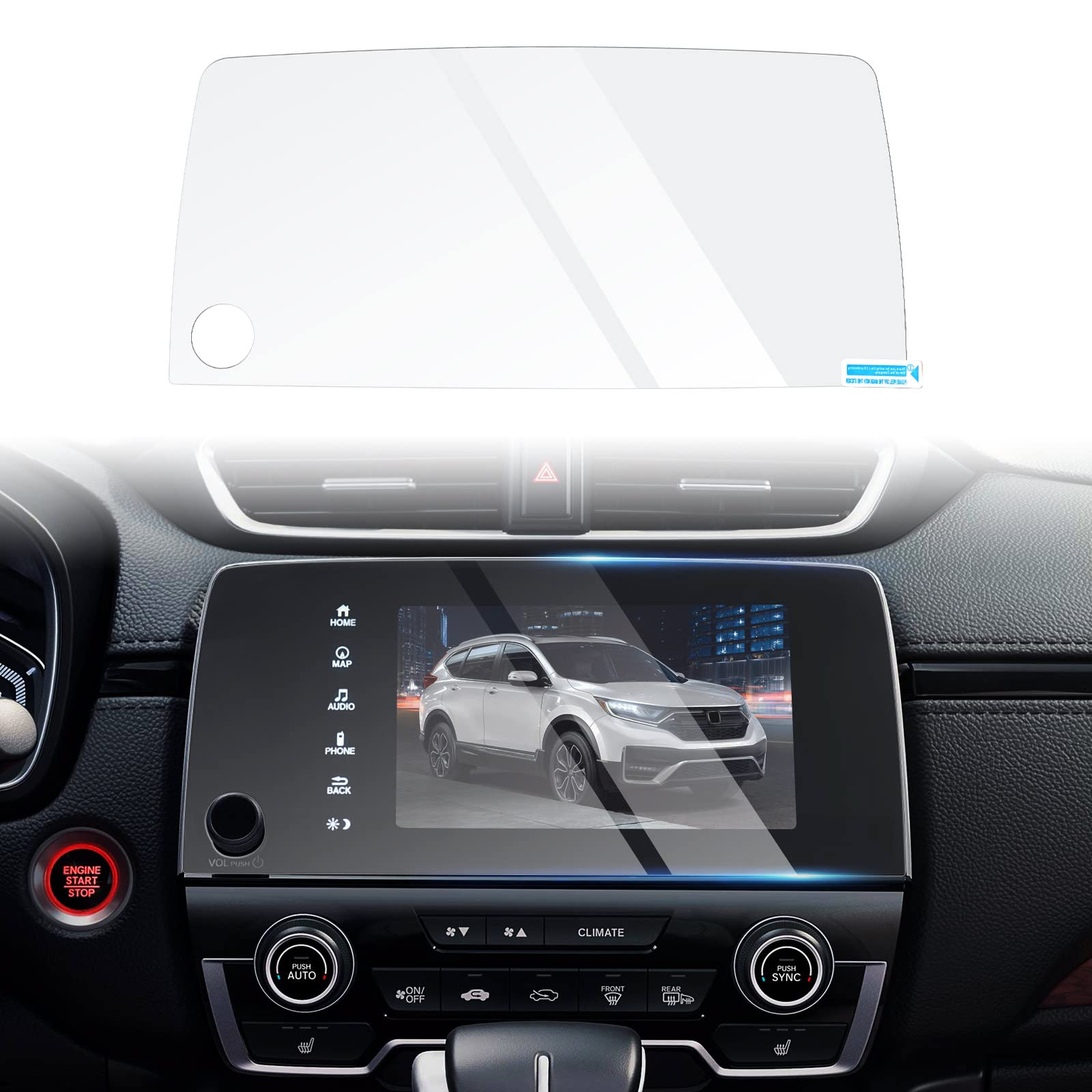 Autorder Custom Fit For Screen Protector 2017 2020 2021 2022 Honda Cr V Crv Ex Ex L Touring Tempered Glass 9H Navigation Touchsc