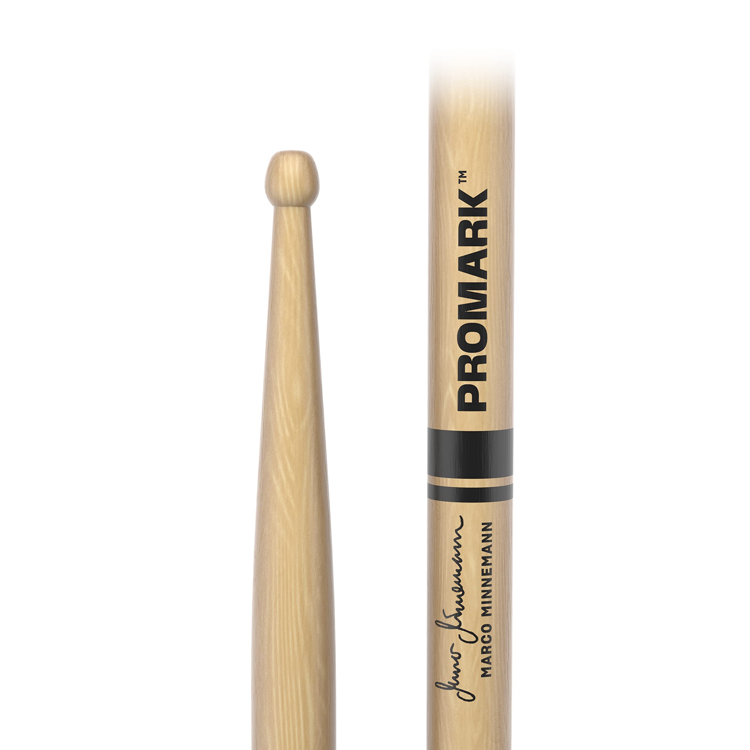 Promark Drum Sticks   Marco Minnemann Drumsticks   Drum Sticks Set   Signature Serires Wood Tip   Hickory Drum Sticks   Consistent Weight And Pitch   1 Pair