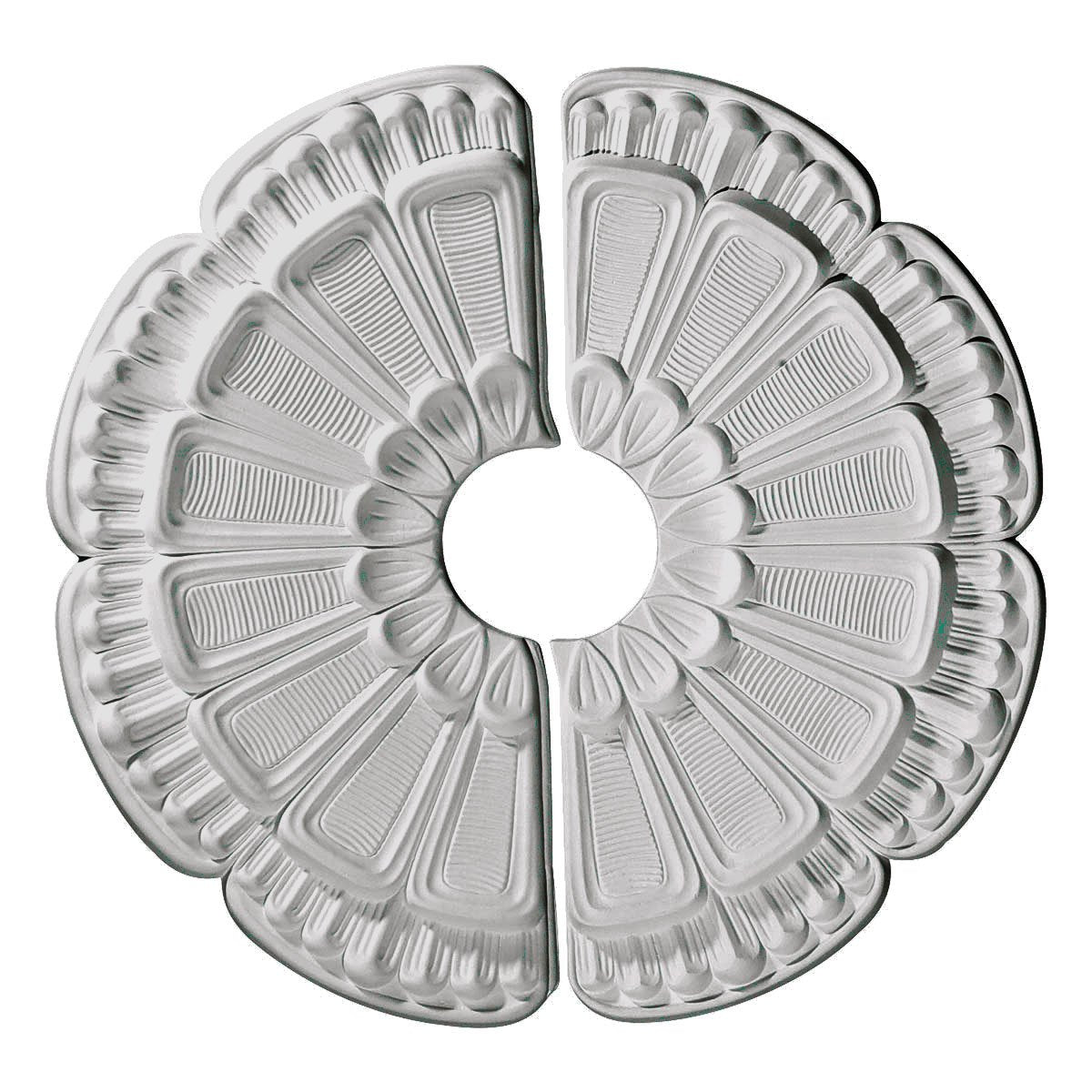 Ekena Millwork Cm18Fw2 Flower Ceiling Medallion, 18 1/2''Od X 3 5/8''Id X 7/8''P, Factory Primed