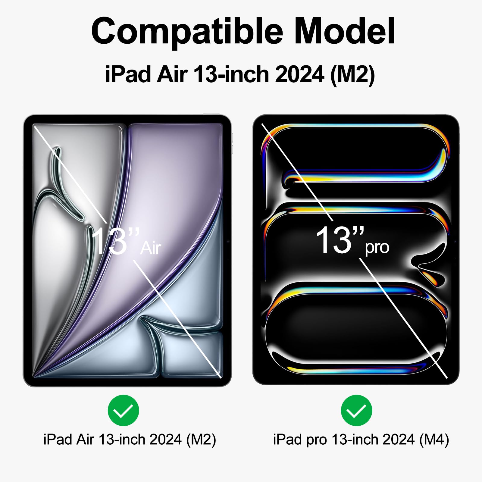 Privacy Screen Film Protector For Ipad Air 13 Inch 2024 6Th M2/ Ipad Pro 13 Inch 2024 7Th M4 , Scratch Resistant 9H Hardness Ipa