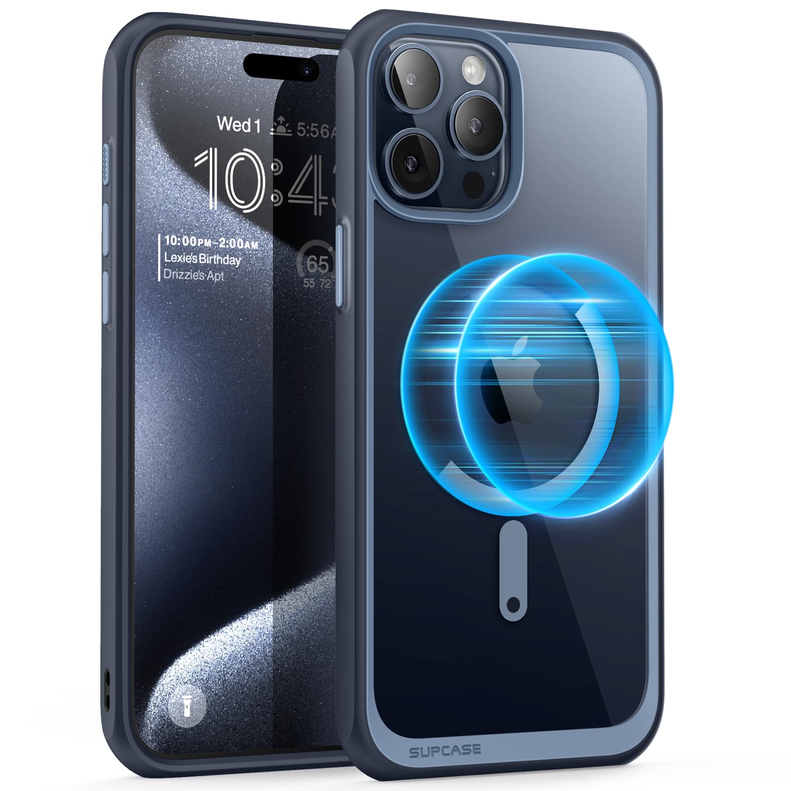 SUPCASE for iPhone 15 Pro Case (Unicorn Beetle Mag), [Compatible with MagSafe] [Military-Grade Protection] Protective Slim Clear