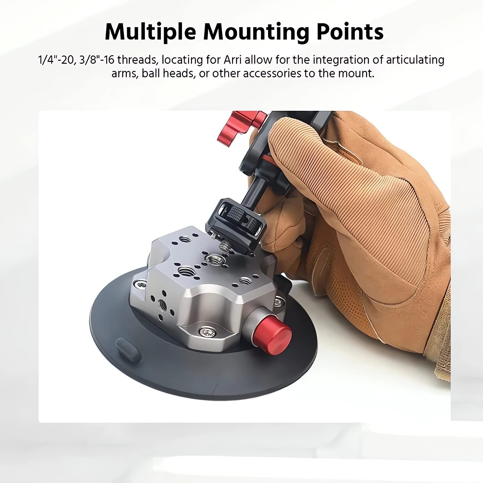 Mimiracle Camera Suction Cup Mount, 4.5'' Pump Actived Vacuum Suction Mount Compatible With Action Cameras, Dslr Cameras, Secure