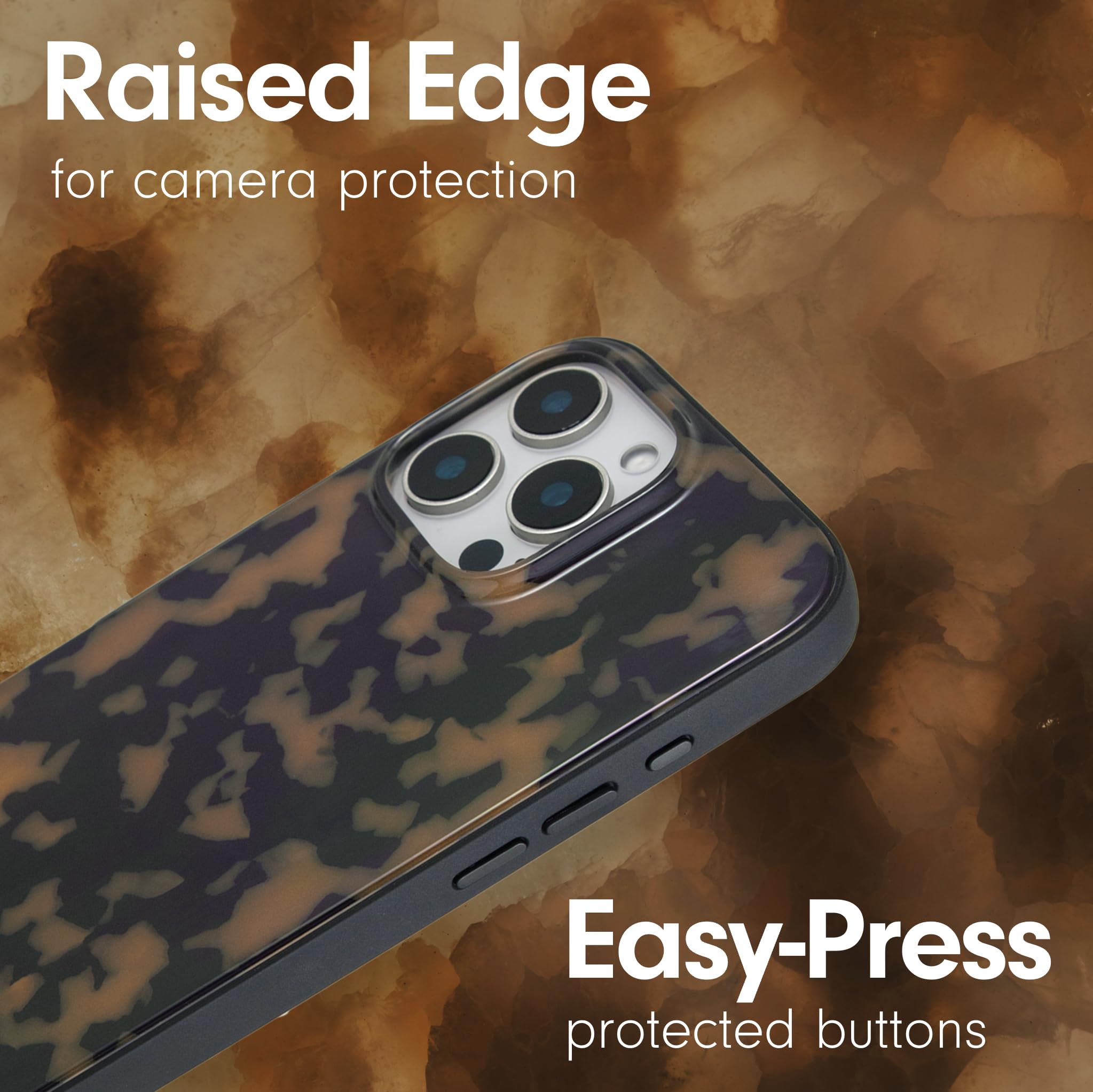 Sonix Case For Iphone 16 Pro | Compatible With Magsafe | 10Ft Drop Tested | Tortoiseshell | Brown Tort