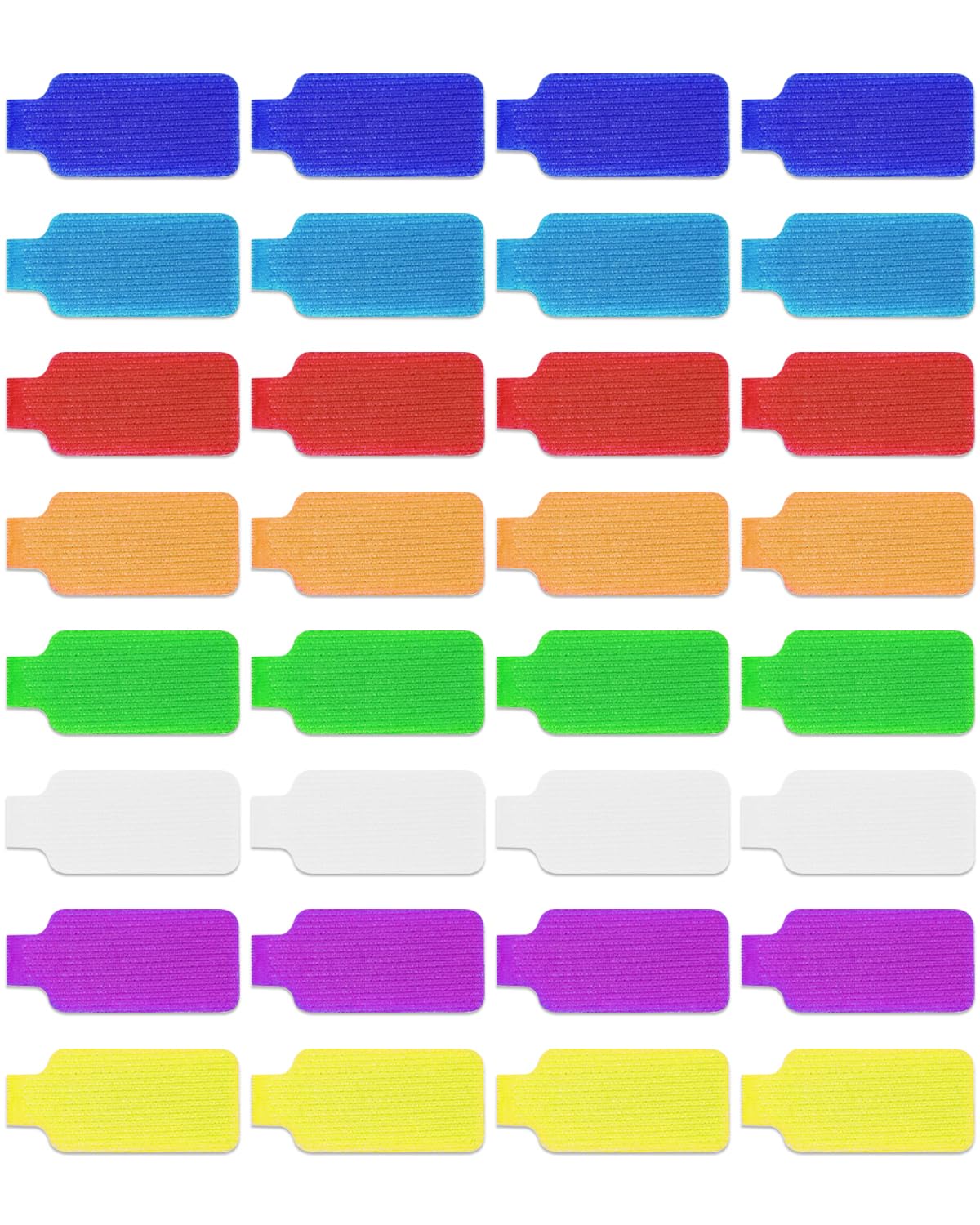 32 Pcs Cable Labels, Multi Color Write On Cord Labels, Wire Labels, Cable Tags, Wire Tags For Electronics, Computers Cable Manag