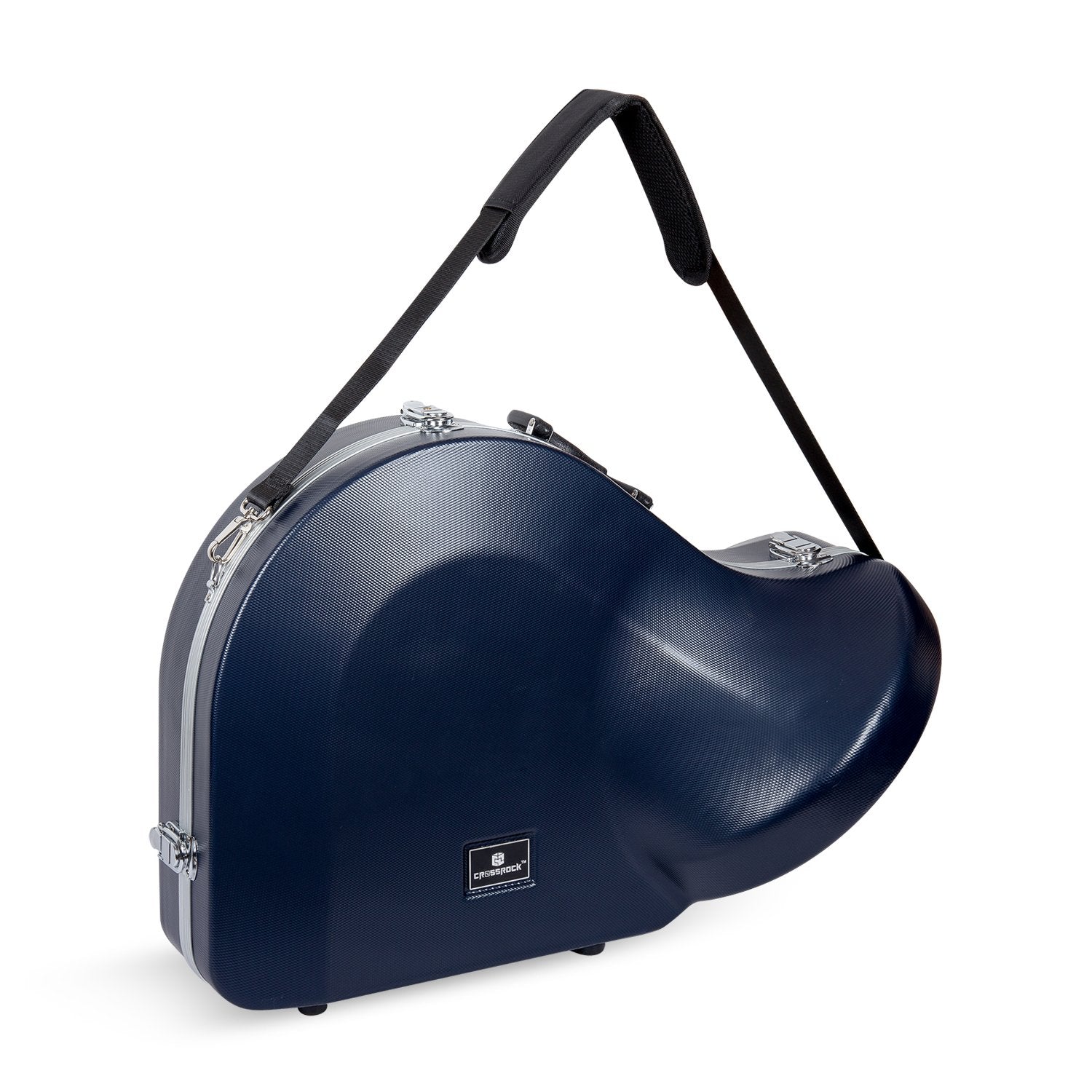 Crossrock Abs Hard Shell Case For French Horn With Single Shoulder Strap Blue(Cra862Fhbl)