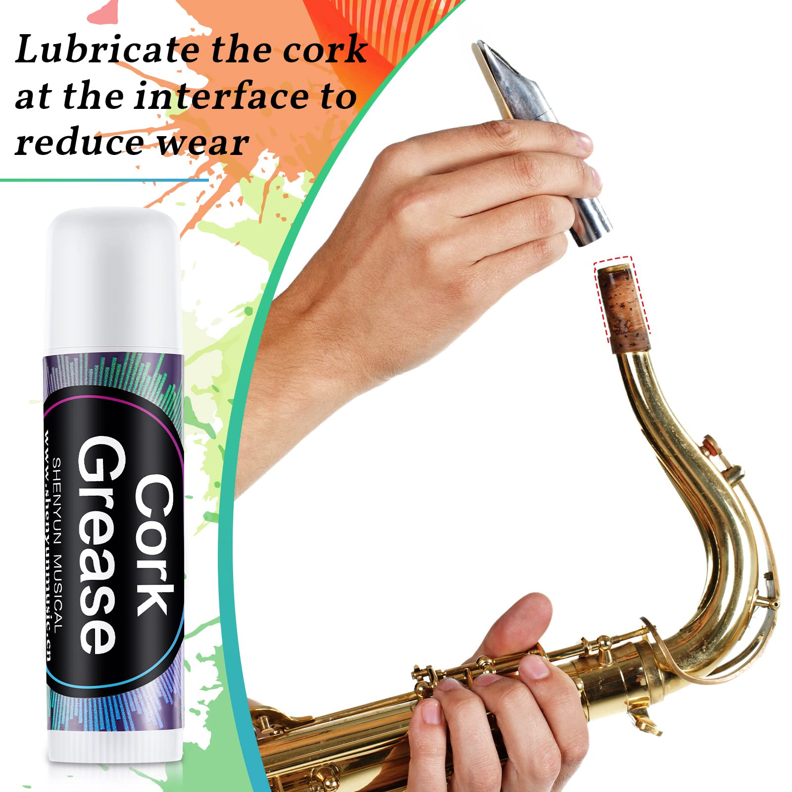 12 Pieces Cork Grease For Saxophone Clarinet Cork Grease Flute Grease Lubricant Tube Cleaning And Care Product For Saxophone Cla