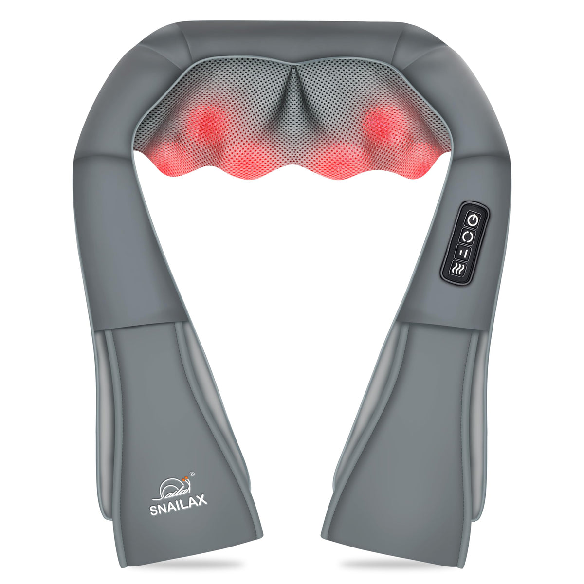 Snailax Shiatsu Neck And Shoulder Massager - Back Massager With Heat, Deep Kneading Electric Massage Pillow For Neck, Back, Shou