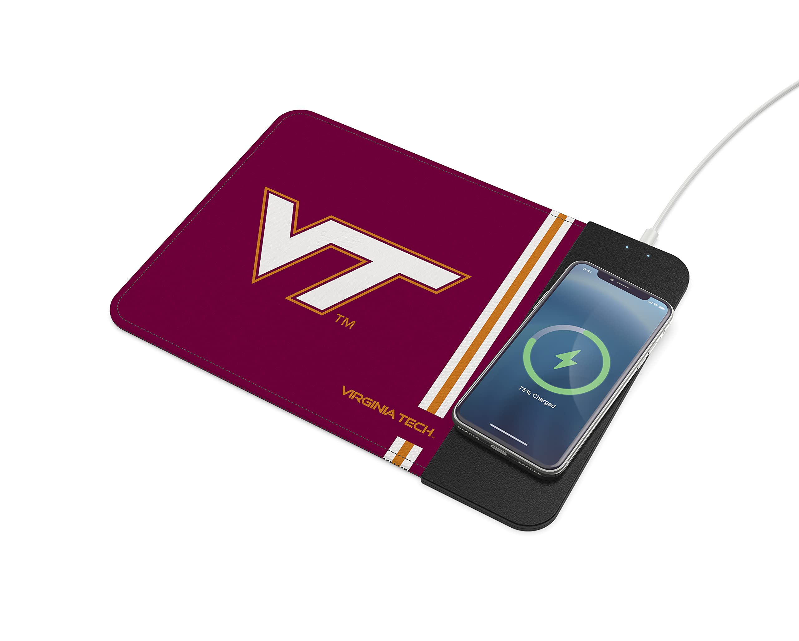 Soar Ncaa Wireless Charging Mouse Pad, Virginia Tech Hokies
