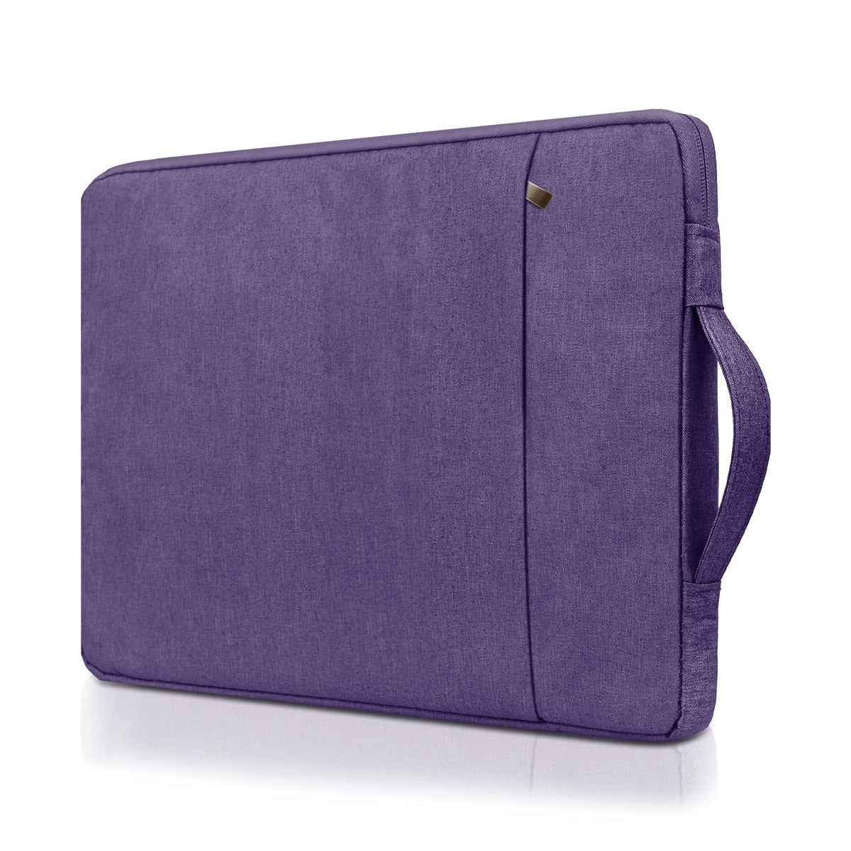 RAINYEAR 15 Inch Laptop Sleeve Case Specially Compatible with 15.4 MacBook Pro, Surface Laptop 3/4 15', New XPS 15 Touch, Handbag with Handle Strap Front Pocket Padded Cover Carrying Bag, Purple