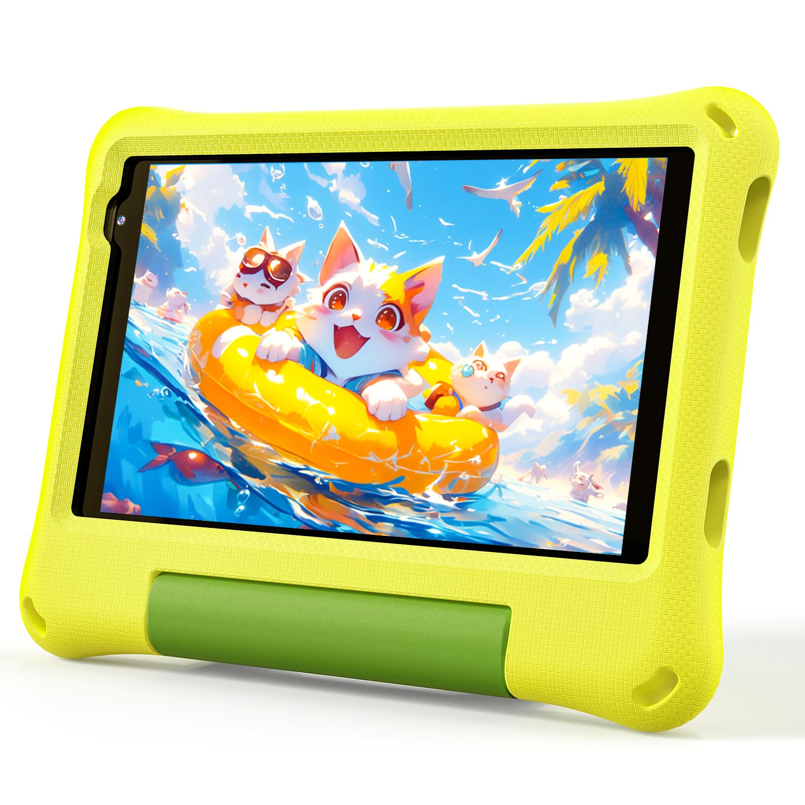 Callsky Note Android 14 Kids Tablet 8 Inch Tablet For Kids Octa Core 8Gb+64Gb Toddler Tablet With Eva Case Child Learning Tablet