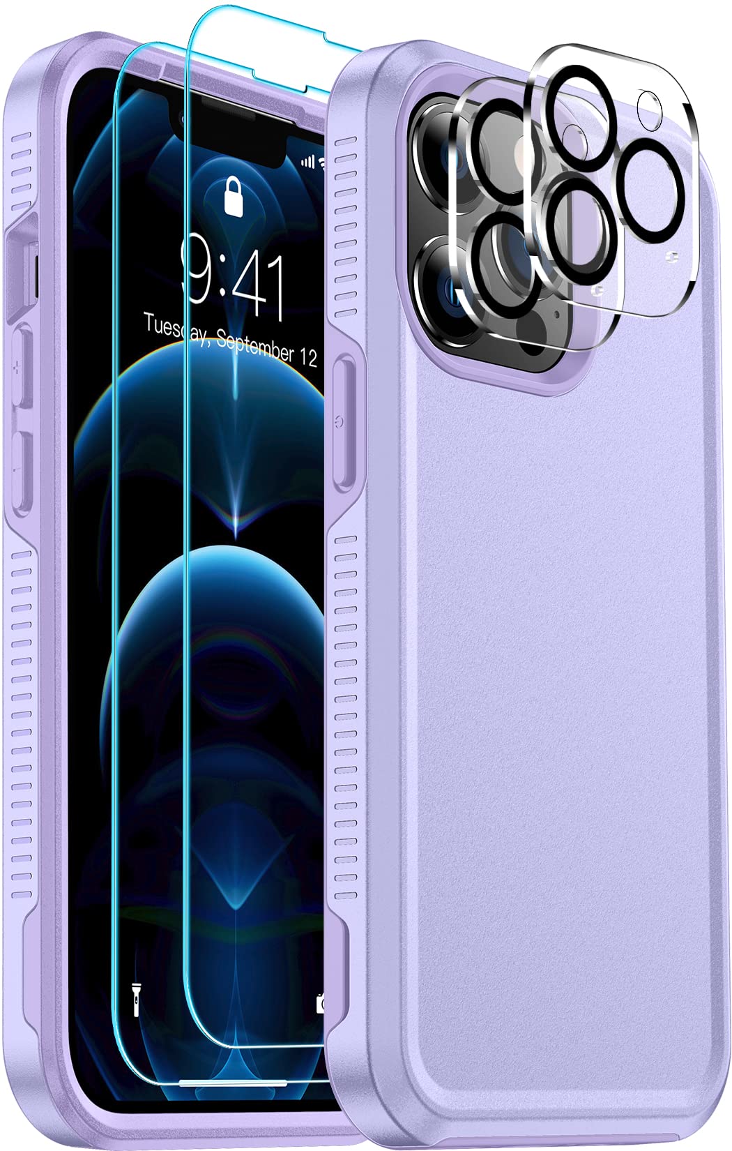 Red2Fire For Iphone 12 Pro Max Case [Military Grade Drop Protection] Non Slip Heavy Duty Full Body Shockproof Protection Phone C