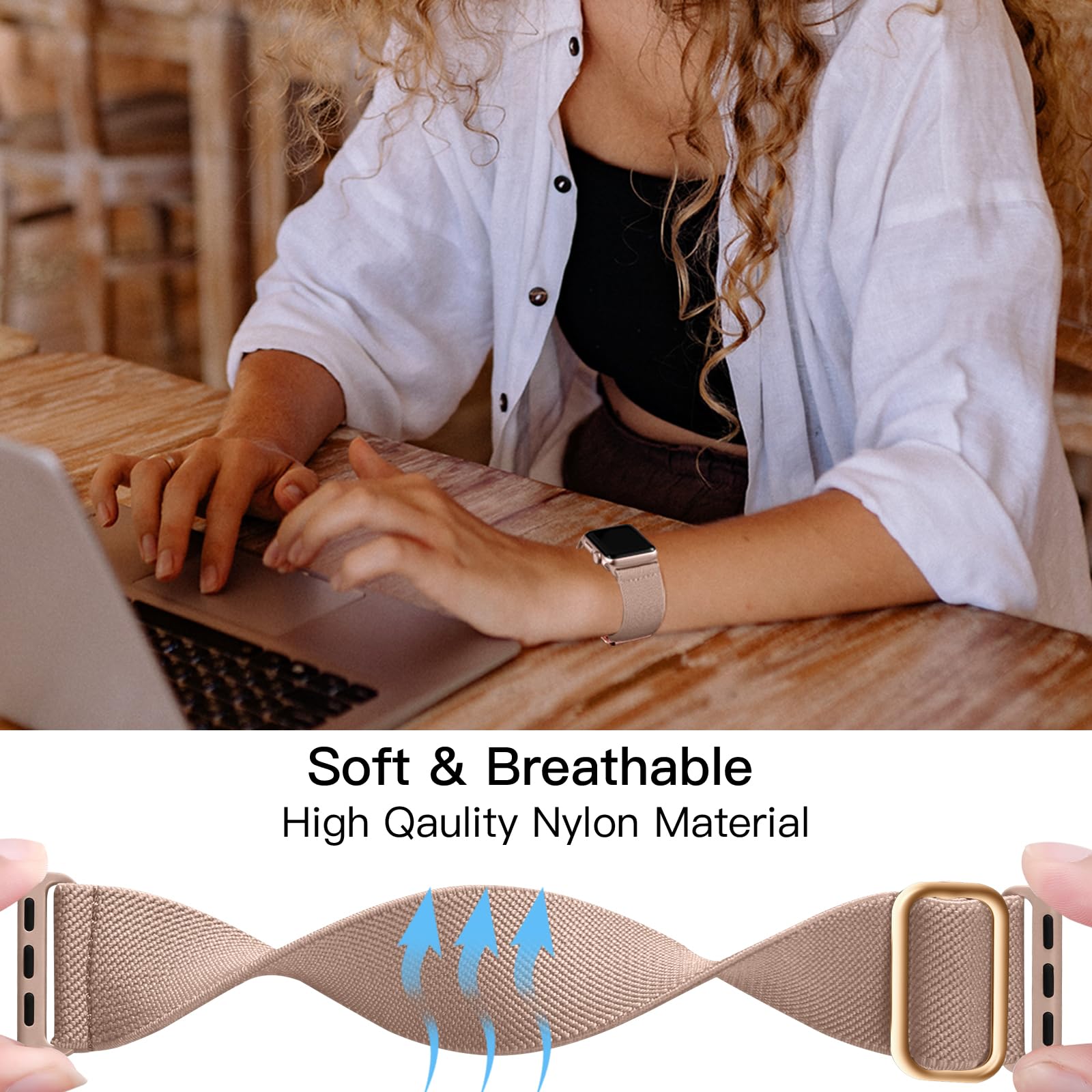 Lerobo Compatible With Apple Watch Series 8 41Mm 38Mm Series 10 46Mm For Women Se 40Mm Iwatch Bands Series 9 7 6 5 4 3 2 1 Stret